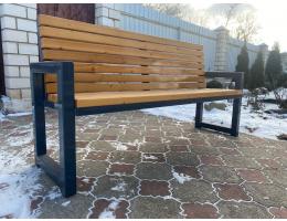 Металлическая скамейка "Квадро"