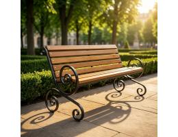 Скамейка "Французская лоза" малый вензель