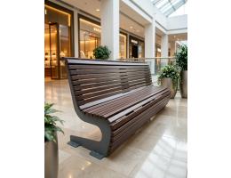 Городская металлическая скамейка "Лондон"