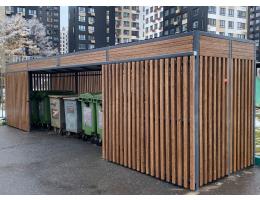 Контейнерная площадка "Бункер NEV" с откатными воротами