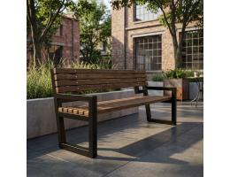 Металлическая скамейка "Вектор"