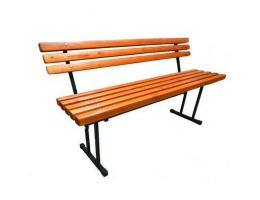 Скамейка металлическая со спинкой СП