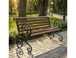 Скамейка "Французская лоза" большой вензель